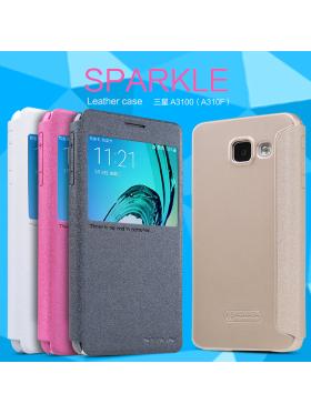 Чехол-книжка NILLKIN для Samsung A3100 (A310F) (серия Sparkle) Интернет-магазин MobileforSale.ru Санкт-Петербург, Самара, Новосибирск, Екатеринбург, Москва, Нижний Новгород, Ростов-на-Дону, Омск, Челябинск, Грозный, Липецк, Калининград, Ижевск, Воронеж, Волгоград, Пермь, Оренбург, Саратов, Уфа, Благовещенск, Петропавловск-Камчатский, Хабаровск, Иркутск, Владивосток, Чебоксары, Кызыл, Барнаул, Черкесск, Ханты-Мансийск, Краснодар, Кострома, Петрозаводск, Майкоп, Элиста, Махачкала, Калуга, Иваново, Курск, Киров, Вологда, Владимир, Владикавказ, Йошкар-Ола, Ярославль, Пенза, Орёл, Великий Новгород, Мурманск, Ставрополь, Псков, Саранск, Рязань, Смоленск, Тамбов, Сыктывкар, Ульяновск, Тверь, Тула, Биробиджан, Магадан, Южно-Сахалинск, Чита, Улан-Удэ, Брянск, Белгород, Астрахань, Архангельск, Салехард, Тюмень, Томск, Курган, Красноярск, Кемерово, Горно-Алтайск, Абакан, Якутск, Нальчик, Анадырь, Магас, Восточное Дегунино, Нарьян-Мар