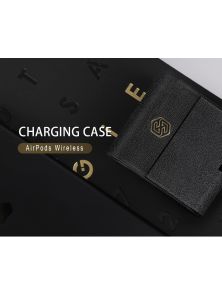 Кожаный чехол NILLKIN для AirPods с поддержкой беспроводной зарядки QI (серия Charging case)