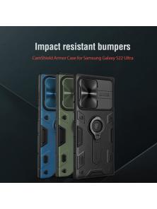 Чехол-крышка NILLKIN для Samsung Galaxy S22 Ultra (серия CamShield Armor case)