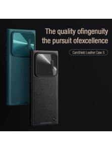 Чехол-крышка NILLKIN для Samsung Galaxy S22 Ultra (серия CamShield Leather S)