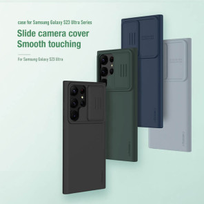 Чехол-крышка NILLKIN для Samsung Galaxy S23 Ultra (серия CamShield Silky silicon)
