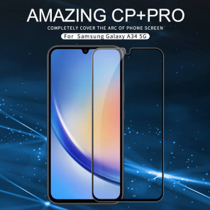 Защитное стекло с кантом NILLKIN для Samsung Galaxy A34 5G (серия CP+ Pro)