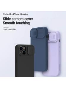 Чехол-крышка NILLKIN для Apple iPhone 15 Plus (iPhone 15+) 6.7 (2023) (серия CamShield Silky silicon)