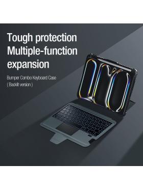 Чехол-книжка с клавиатурой NILLKIN для Apple iPad Air M5, Apple iPad Pro 11 (2025), Apple iPad Pro 11 (2024) (серия Bumper Combo Backlit Keyboard Case) Интернет-магазин MobileforSale.ru Санкт-Петербург, Самара, Новосибирск, Екатеринбург, Москва, Нижний Новгород, Ростов-на-Дону, Омск, Челябинск, Грозный, Липецк, Калининград, Ижевск, Воронеж, Волгоград, Пермь, Оренбург, Саратов, Уфа, Благовещенск, Петропавловск-Камчатский, Хабаровск, Иркутск, Владивосток, Чебоксары, Кызыл, Барнаул, Черкесск, Ханты-Мансийск, Краснодар, Кострома, Петрозаводск, Майкоп, Элиста, Махачкала, Калуга, Иваново, Курск, Киров, Вологда, Владимир, Владикавказ, Йошкар-Ола, Ярославль, Пенза, Орёл, Великий Новгород, Мурманск, Ставрополь, Псков, Саранск, Рязань, Смоленск, Тамбов, Сыктывкар, Ульяновск, Тверь, Тула, Биробиджан, Магадан, Южно-Сахалинск, Чита, Улан-Удэ, Брянск, Белгород, Астрахань, Архангельск, Салехард, Тюмень, Томск, Курган, Красноярск, Кемерово, Горно-Алтайск, Абакан, Якутск, Нальчик, Анадырь, Магас, Восточное Дегунино, Нарьян-Мар