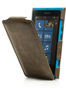 Кожаный чехол-книжка Anki для Nokia Lumia 800