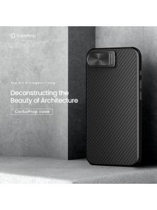 Чехол-крышка NILLKIN для Apple iPhone 16e (iPhone SE 2025, iPhone SE 4) (серия CarboProp Magnetic MagSafe Aramid fiber Cover version)