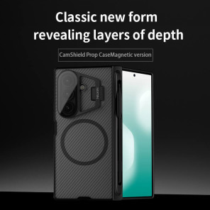 Чехол-крышка NILLKIN для Samsung Galaxy Z Fold7 (Fold 7 5G) (серия Camshield Prop Magnetic (Transparent Lens Guard Edition) S-Pen version Clear)