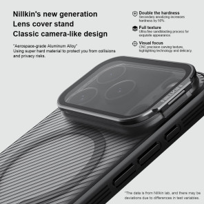 Чехол-крышка NILLKIN для Apple iPhone 17 Pro 6.3 (2025) (серия Camshield Prop Magnetic (Transparent Lens Guard Edition))