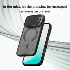 Чехол-крышка NILLKIN для Apple iPhone 17 Pro 6.3 (2025) (серия Camshield Prop Magnetic (Transparent Lens Guard Edition))