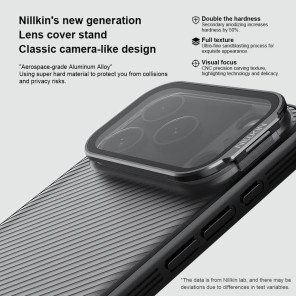 Чехол-крышка NILLKIN для Apple iPhone 17 Pro 6.3 (2025) (серия Camshield Prop (Transparent Lens Guard Edition))