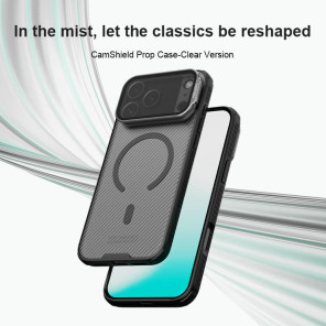 Чехол-крышка NILLKIN для Apple iPhone 17 Pro Max 6.9 (2025) (серия Camshield Prop Magnetic (Transparent Lens Guard Edition))
