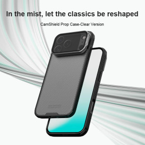 Чехол-крышка NILLKIN для Apple iPhone 17 Pro Max 6.9 (2025) (серия Camshield Prop (Transparent Lens Guard Edition))