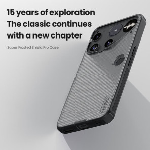 Чехол-крышка NILLKIN для Nothing Phone 3 (серия Frosted shield Pro Transparent Black)