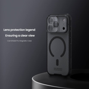 Чехол-крышка NILLKIN для Apple iPhone 17 Pro 6.3 (2025) (серия CamShield Pro Magnetic case Clear version)