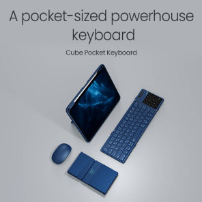 Портативная складная клавиатура Nillkin Cube Pocket Keyboard Blue edition