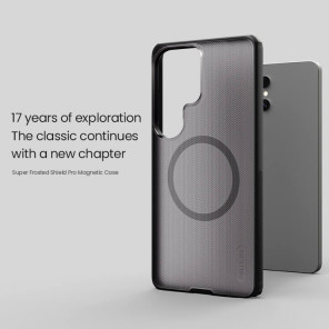 Чехол-крышка NILLKIN для Samsung Galaxy S26 Ultra (серия Frosted shield Pro Magnetic case Clear)