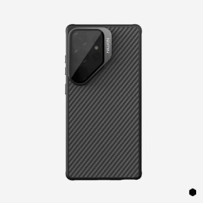 Чехол-крышка NILLKIN для Samsung Galaxy S25 Ultra (серия CarboProp Magnetic MagSafe Aramid fiber Transparent Lens)