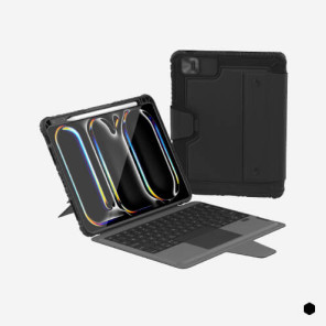 Чехол-книжка с клавиатурой NILLKIN для Apple iPad Air 11 M3 (2025), iPad Air 11 (2024), iPad Air 5, iPad Air 4, iPad Pro 11 (2020, 2021, 2022) (серия Bumper Combo Backlit Keyboard Case)