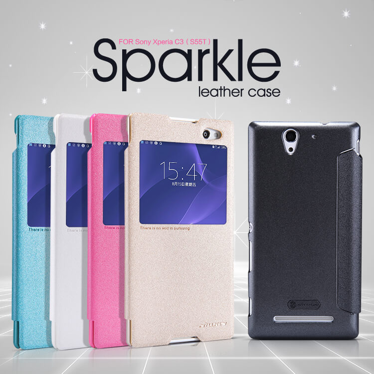 Чехол-книжка NILLKIN для Sony Xperia C3 (S55T) (серия Sparkle)