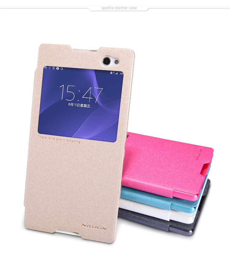 Чехол-книжка NILLKIN для Sony Xperia C3 (S55T) (серия Sparkle)