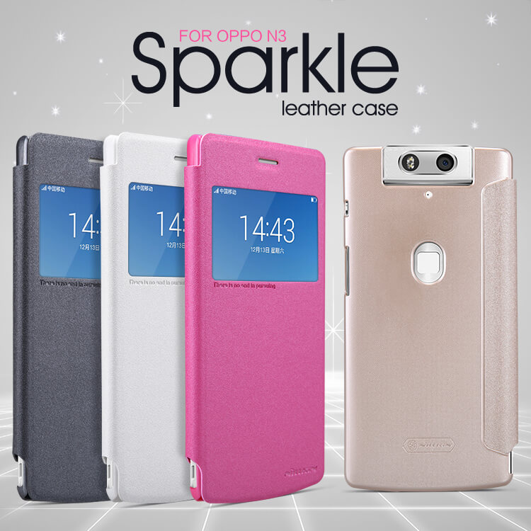 Чехол-книжка NILLKIN для Oppo N3 (N5207) (серия Sparkle)