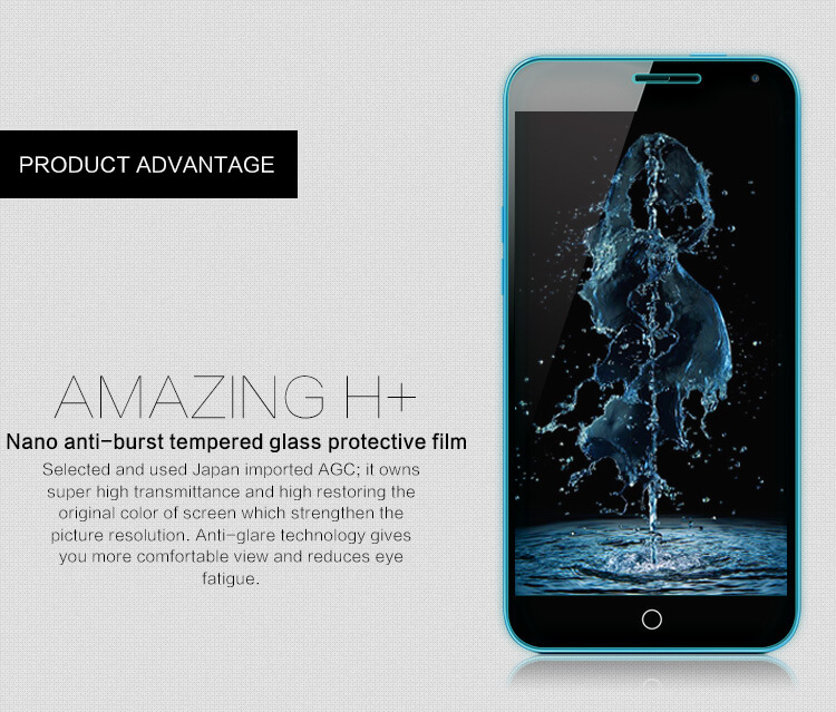 Защитное стекло NILLKIN для Meizu M1 Note (Meilan Note) (индекс H+)