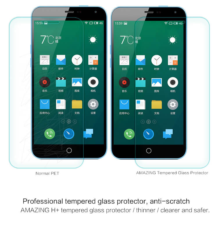 Защитное стекло NILLKIN для Meizu M1 Note (Meilan Note) (индекс H+)