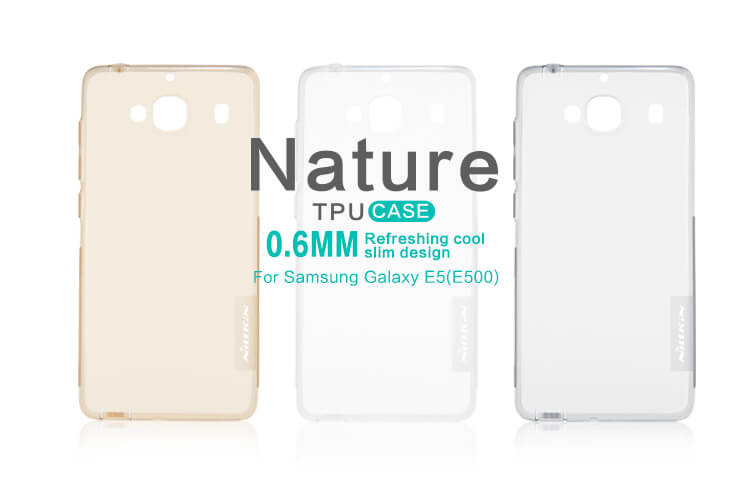 Силиконовый чехол-крышка NILLKIN для Samsung Galaxy E5 (E500) (серия Nature)