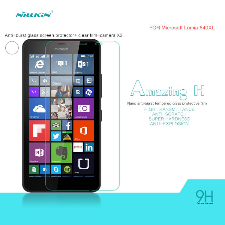Защитное стекло NILLKIN для Microsoft Lumia 640XL (Nokia Lumia 640 XL) (индекс H)