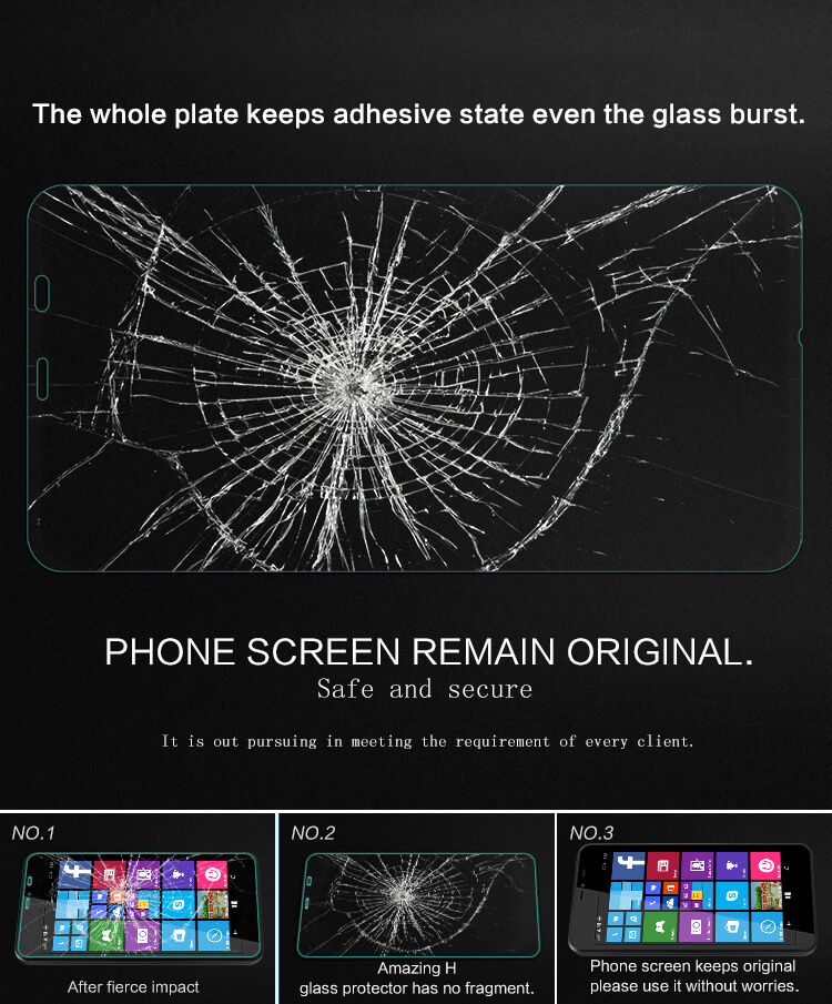 Защитное стекло NILLKIN для Microsoft Lumia 640XL (Nokia Lumia 640 XL) (индекс H)