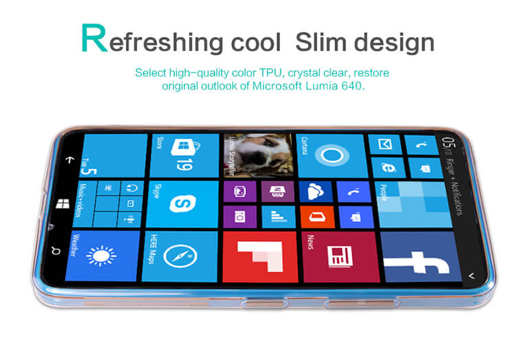 Силиконовый чехол NILLKIN для Microsoft Lumia 640 (Nokia Lumia 640) (серия Nature)