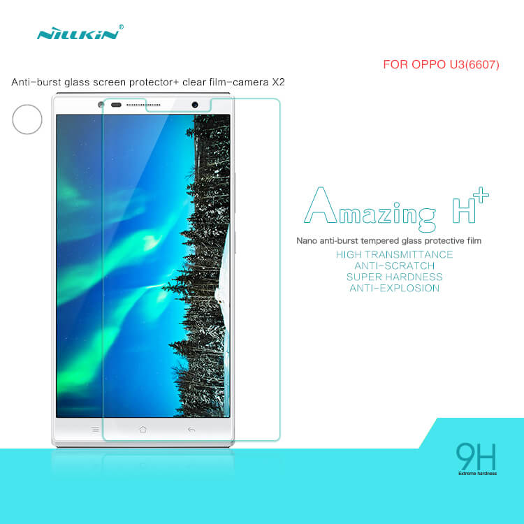 Защитное стекло NILLKIN для Oppo U3 (6607) (индекс H+)