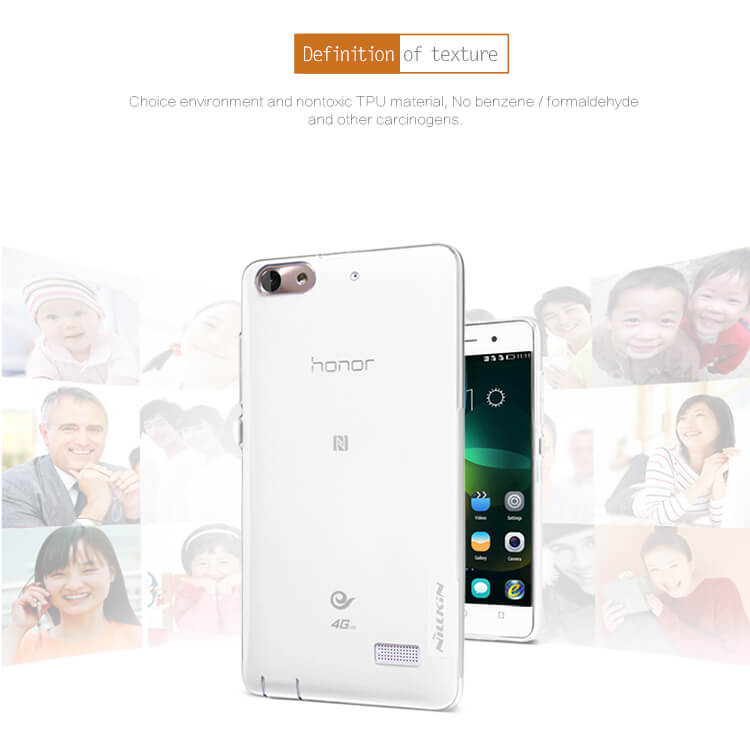 Силиконовый чехол NILLKIN для Huawei Honor 4C (C8818D / CHM-CL00) (Play version) (серия Nature)