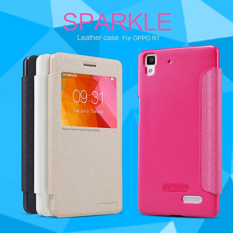 Чехол-книжка NILLKIN для Oppo R7 (серия Sparkle)