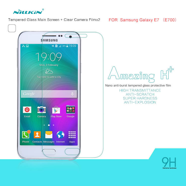 Защитное стекло NILLKIN для Samsung Galaxy E7 (E700) (индекс H+)