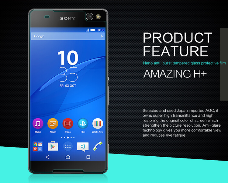 Защитное стекло NILLKIN для Sony Xperia C5 Ultra/E5553/E5506/Xperia T4 Ultra (6.0inch) (E5553 E5506 Xperia T4 Ultra) (индекс H+)