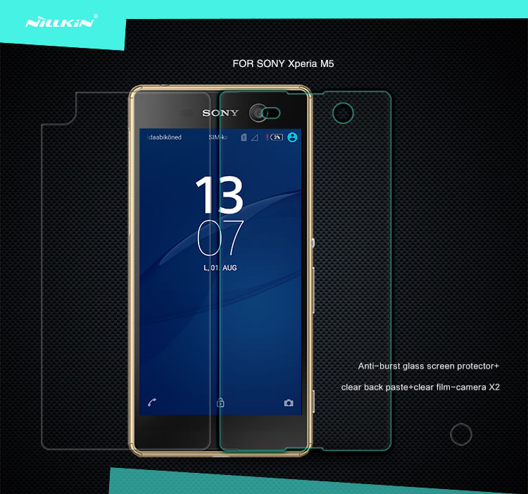 Защитное стекло NILLKIN для Sony Xperia M5 (Dual E5603 E5606 E5653) (индекс H)