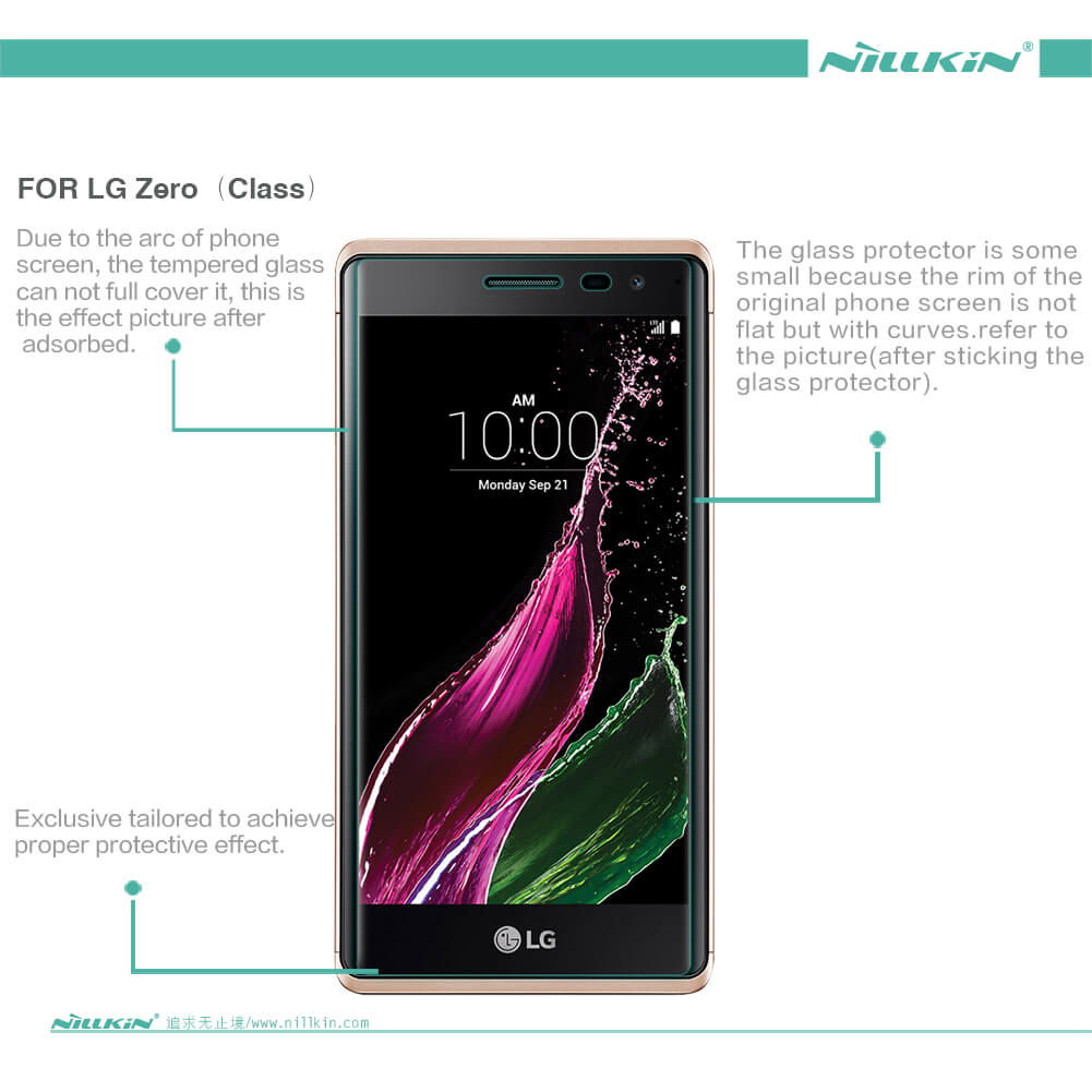 Защитное стекло NILLKIN для LG Zero (Class) (индекс H)