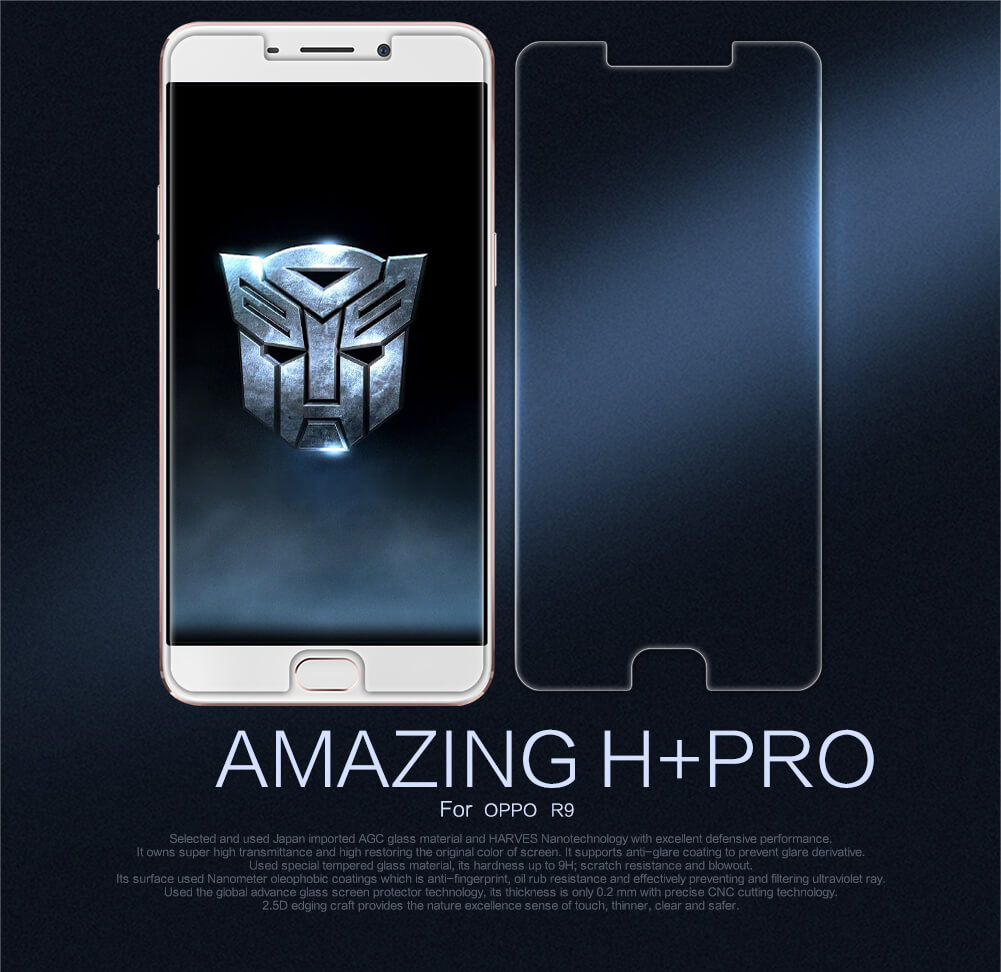 Защитное стекло NILLKIN для Oppo R9 (индекс H+ Pro)