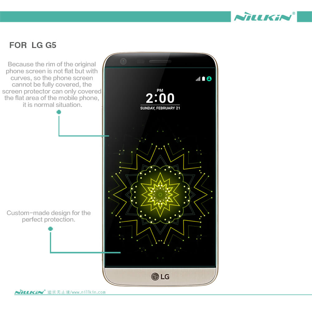 Защитное стекло NILLKIN для LG G5/LG H830 (5.3) (индекс H)