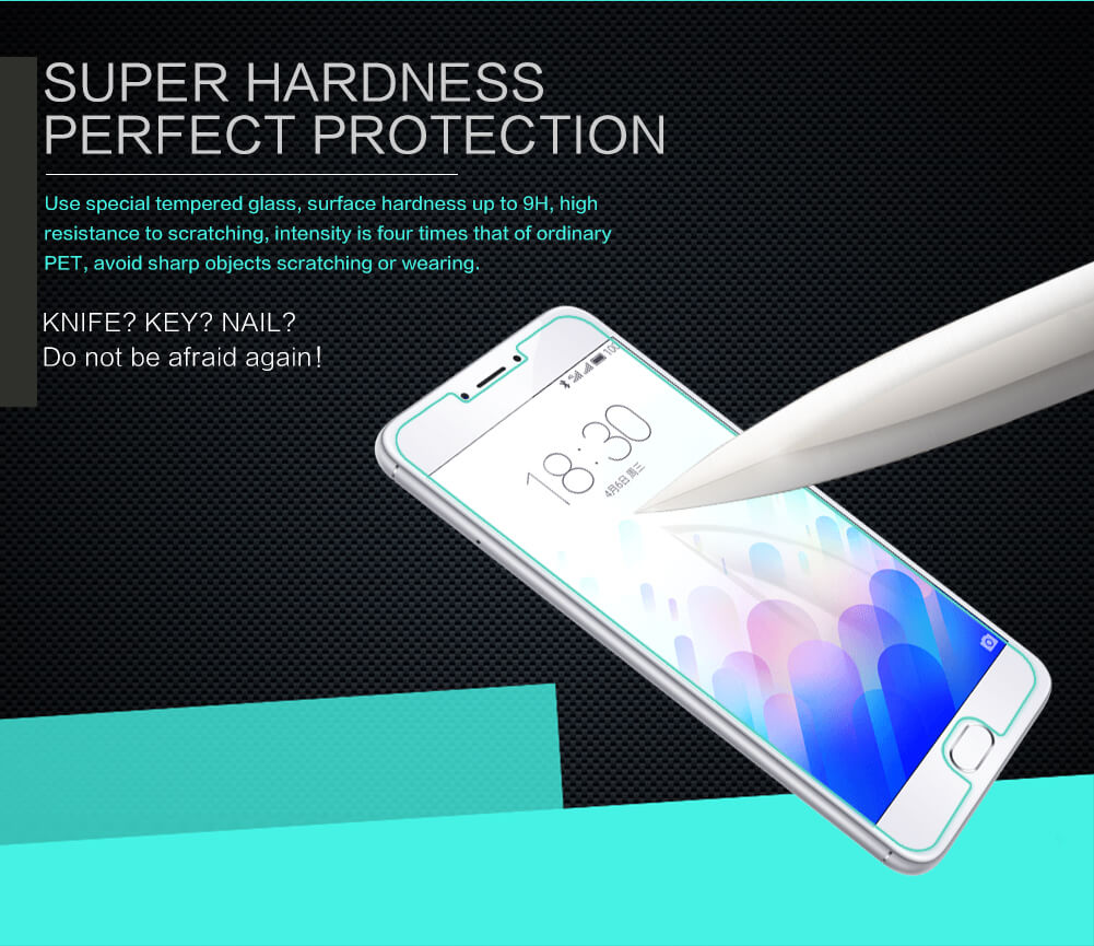 Защитное стекло NILLKIN для Meizu M3 Note/Meilan note3 (5.5)