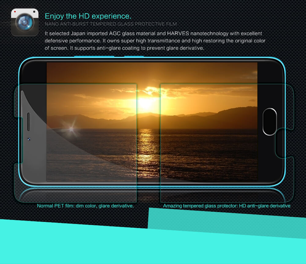 Защитное стекло NILLKIN для Meizu M3 (индекс H)
