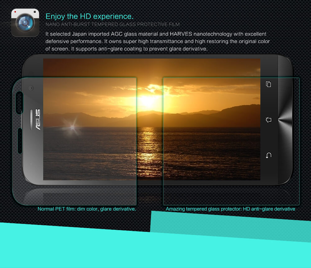 Защитное стекло NILLKIN для ASUS Zenfone Go (ZB452KG) (индекс H)