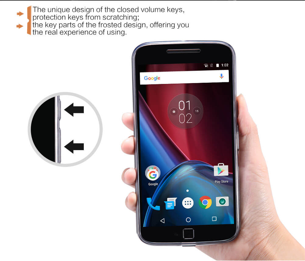 Силиконовый чехол NILLKIN для Motorola Moto G4 Plus (серия Nature)