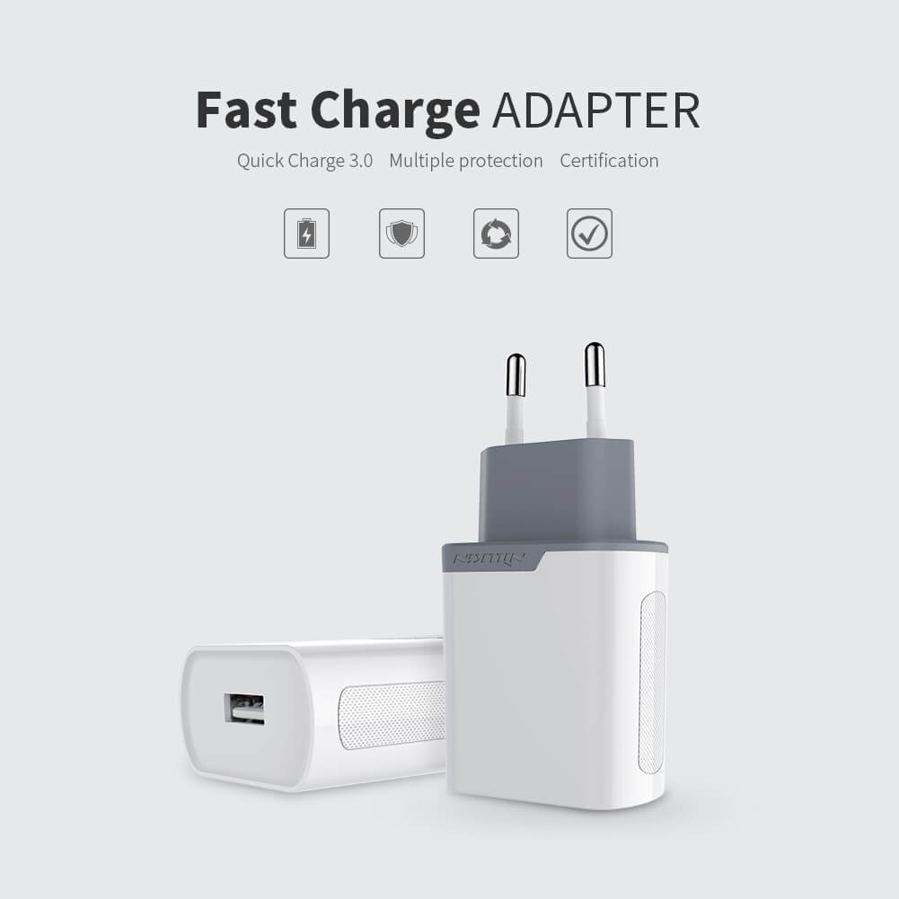 Зарядное устройство NILLKIN Fast Charge Adapter Quick Charge 3.0 (вилка Евро)