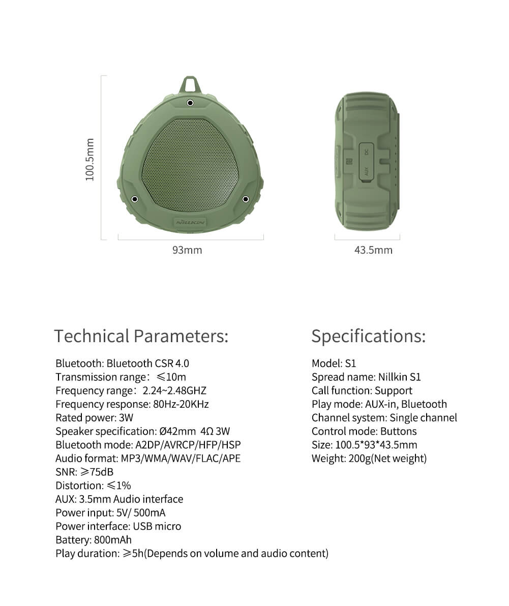 Bluetooth-колонка Nillkin S1 PlayVox Wireless Speaker