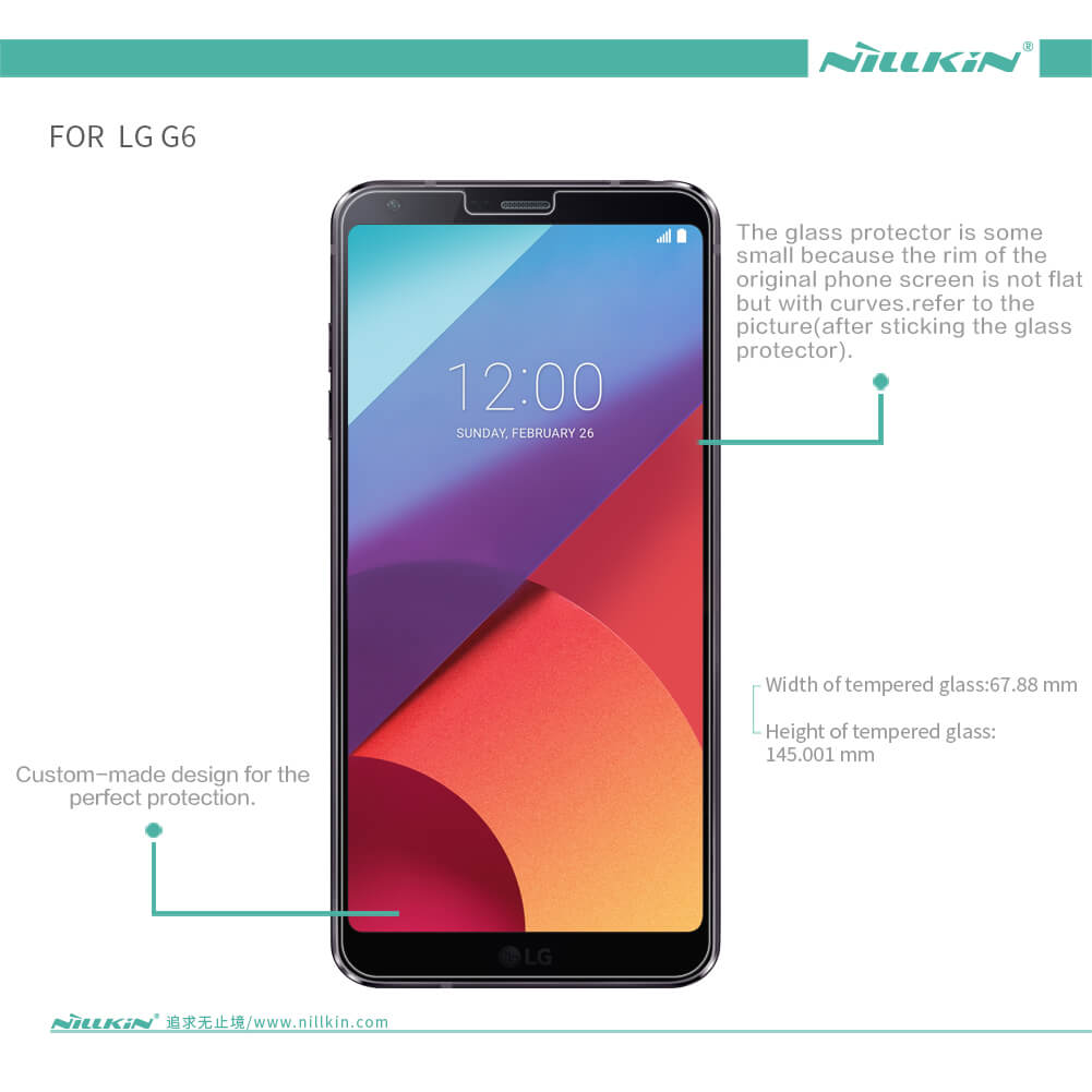 Защитное стекло NILLKIN для LG G6 (индекс H+ Pro)
