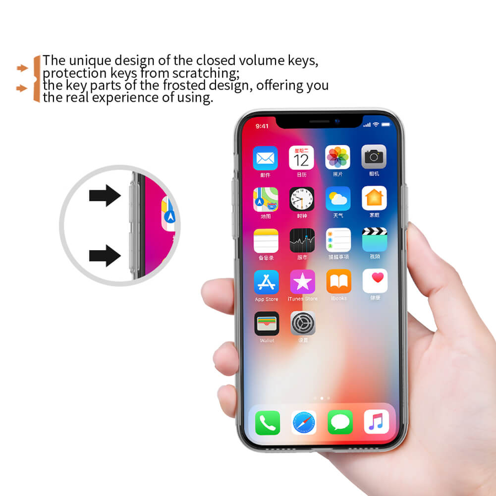 Силиконовый чехол NILLKIN для Apple iPhone XS, iPhone X (серия Nature)