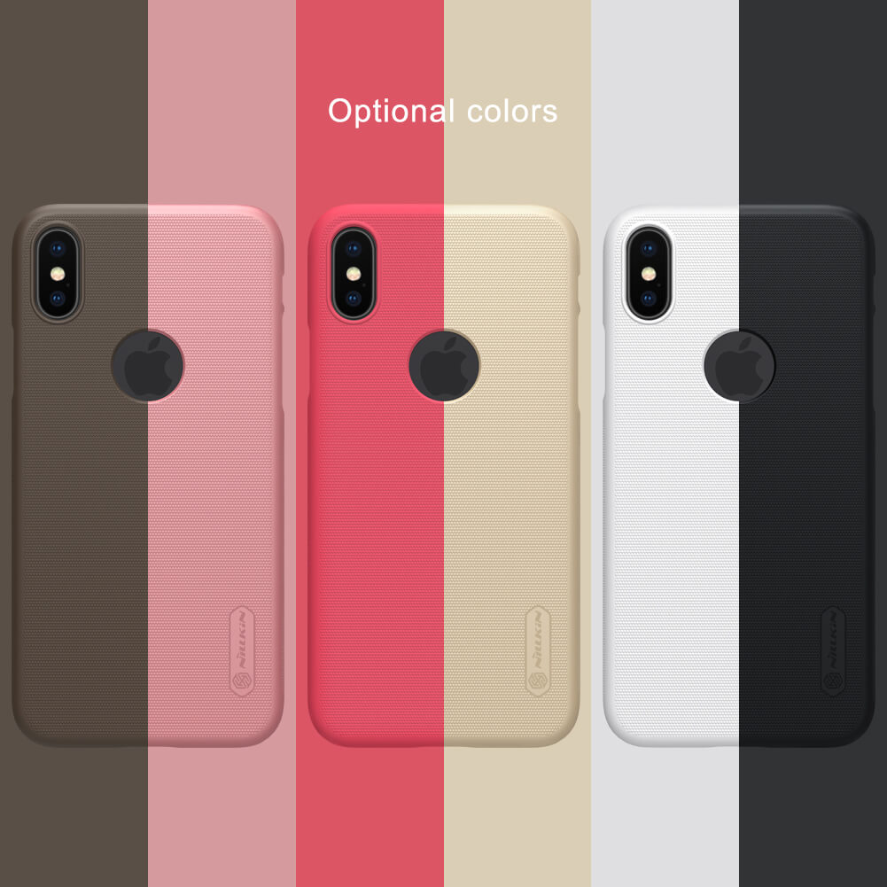 Чехол-крышка NILLKIN для Apple iPhone XS, iPhone X (с вырезом LOGO) (серия Frosted)