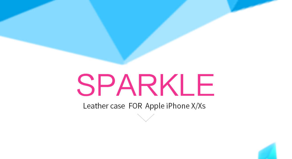 Чехол-книжка NILLKIN для Apple iPhone XS, iPhone X (с вырезом LOGO) (серия Sparkle)